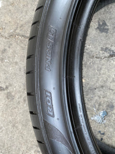 (4) 255/40R21 Pirelli P Zero PZ4 Tires w/95% Tread Life. Local Pickup Only.