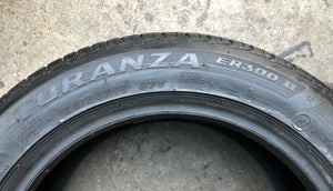 (4) 195/55R16 Bridgestone Turanza ER 300 RFT Tires w/98% Tread Life. Local Pickup Only.