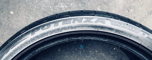 (4) Staggered 255-35-19 RFT & 225-40-19 Bridgestone Potenza S001 Run Flats w/90% Tread Life. Local Pickup Only.