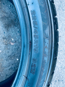 (4) 225/45R19 Bridgestone Potenza Run Flats w/90% Tread Life. Local Pickup Only.