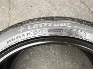 (4) 295-35-21 Michelin Latitude Sport N1 w/98% Tread Life. Local Pickup Only.