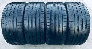 (4) 295/35R21 Yokohama Advan Sport w/95% Tread Life. Local Pickup Only.