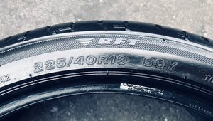 (4) Staggered 255-35-19 RFT & 225-40-19 Bridgestone Potenza S001 Run Flats w/90% Tread Life. Local Pickup Only.