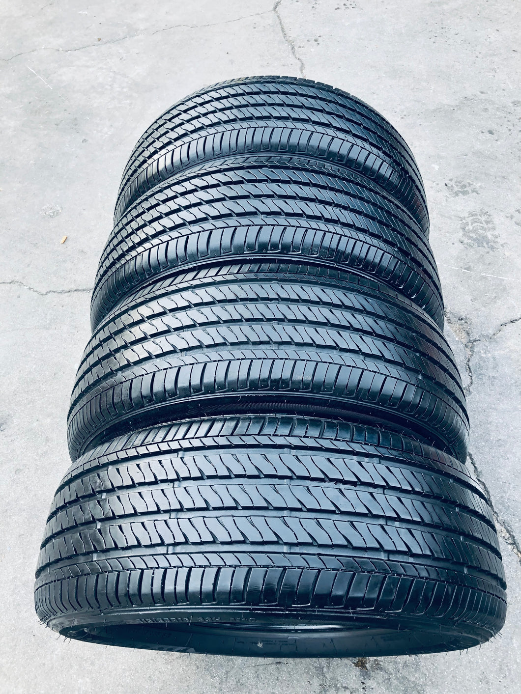 (4) 215/55R16 Firestone FT140 Tires w/98% Tread Life. Local Pickup Only.