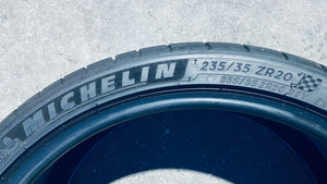 (4) 235-35ZR20 Michelin Pilot Sport 4S OEM Tesla Tires w/80% Tread Life. Local Pickup Only.