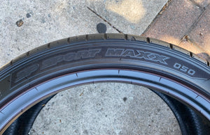 (2) 255/35R18 Dunlop SP Sport Maxx w/90% Tread Life. Local Pickup Only.