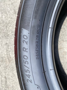 (4) 245/50R20 102V Michelin Primacy LTX Total Performance w/99% Tread Life. Local Pickup Only.