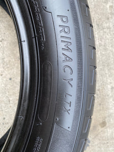 (4) 245/50R20 102V Michelin Primacy LTX Total Performance w/99% Tread Life. Local Pickup Only.