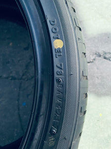 (2) 285-30-19 Bridgestone Potenza S04 with W/99%Full Tread" Life. Local Pickup Only.